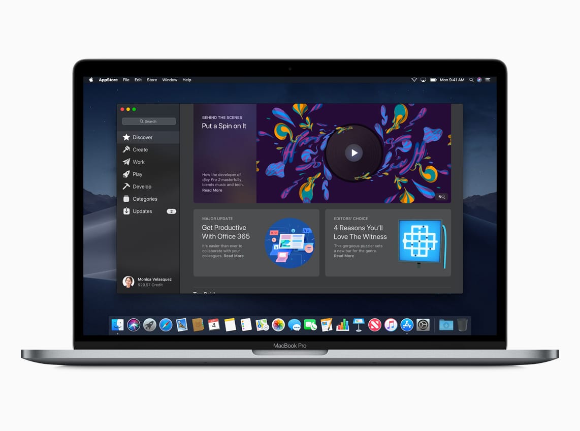 macOS Mojave: App Store