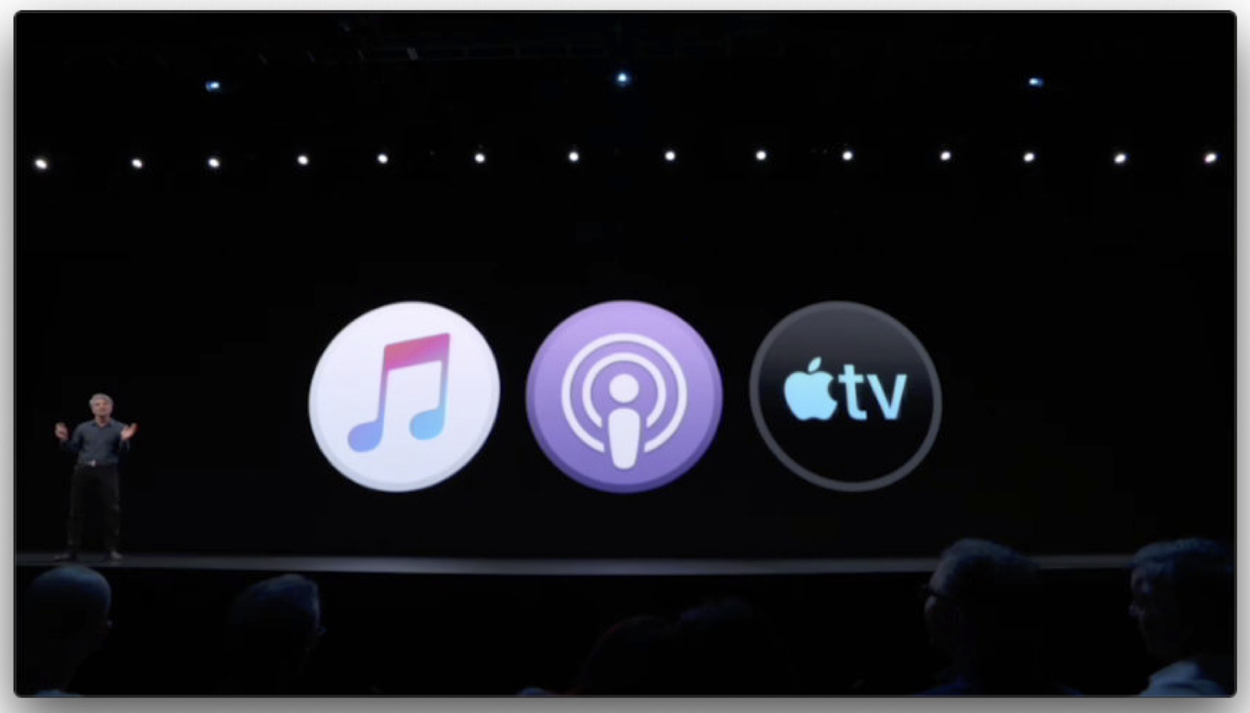 Music, Podcast, AppleTV